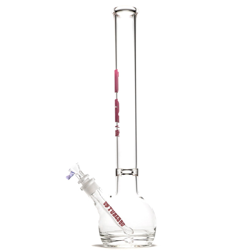 US Tubes - 20" Round Bottom 50x5 w/ 24mm Joint - Constriction - Pink Classic Label - The Cave