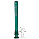US Tubes - 17" Beaker 50x7 - Constriction - White & Teal Vertical Label - The Cave