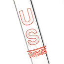 US Tubes - 17" Beaker 50x7 - Constriction - White & Red Vertical Label - The Cave