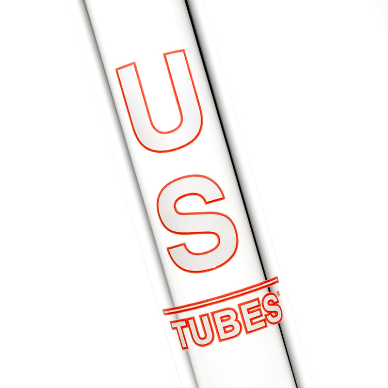 US Tubes - 17" Beaker 50x7 - Constriction - White & Red Vertical Label - The Cave