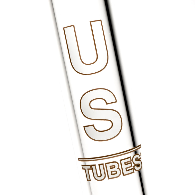 US Tubes - 17" Beaker 50x7 - Constriction - White & Brown Vertical Label - The Cave