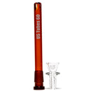 US Tubes - 17" Beaker 50x7 - Constriction - White & Brown Vertical Label - The Cave