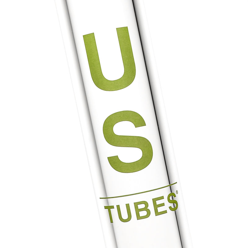 US Tubes - 17" Beaker 50x7 - Constriction - Solid Green Vertical Label - The Cave