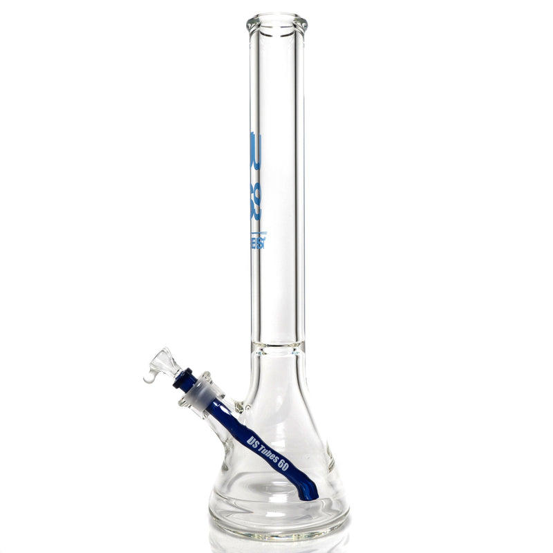 US Tubes - 18" Beaker 50x9 - Constriction - Blue Vertical Label - The Cave