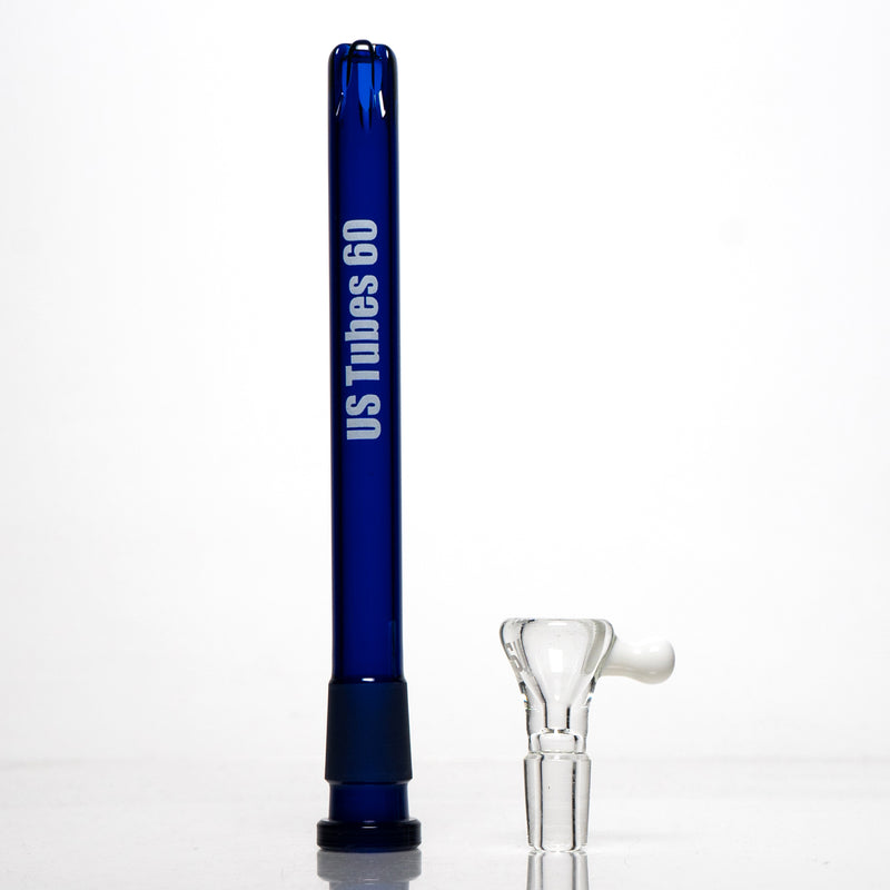 US Tubes - 18" Beaker 50x5 - Constriction - Blue Vertical Label - The Cave