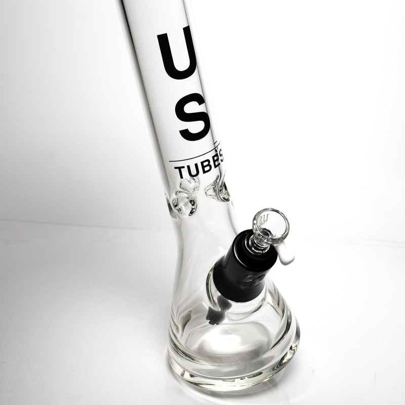 US Tubes - 14" Beaker 50x5 - Ice Pinch - Black Vertical Label - The Cave
