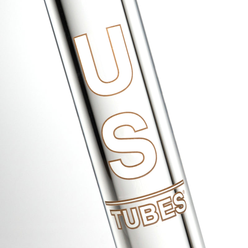 US Tubes - 18" Beaker 50x9 - Constriction - White & Brown Vertical Label - The Cave