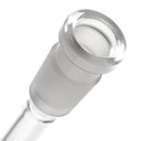 US Tubes - 18/14mm Female 3 Slit Downstem - 6.0" - Clear w/ Orange - The Cave