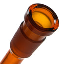 US Tubes - 18/14mm Female 3 Slit Downstem - 6.0" - Amber w/ Yellow - The Cave