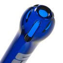 US Tubes - 18/14mm Female 3 Slit Downstem - 6.0" - Blue w/ White - The Cave