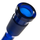US Tubes - 18/14mm Female 3 Slit Downstem - 6.0" - Blue w/ Grey - The Cave