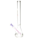 US Tubes - 20" Beaker 50x5 w/ 24mm Joint - White & Pink Vertical Label w/ Purple Slide - The Cave