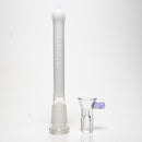 US Tubes - 20" Beaker 50x5 w/ 24mm Joint - White & Red Vertical Label w/ Purple Handle Slide - The Cave