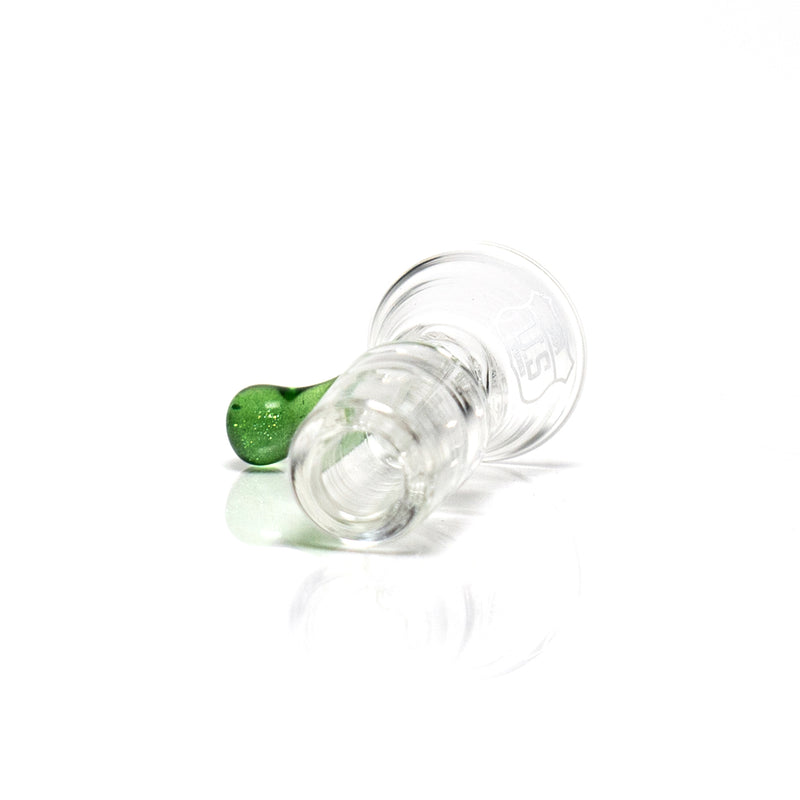 US Tubes - 18mm Ice Pinch Martini Slide - Green Stardust - The Cave