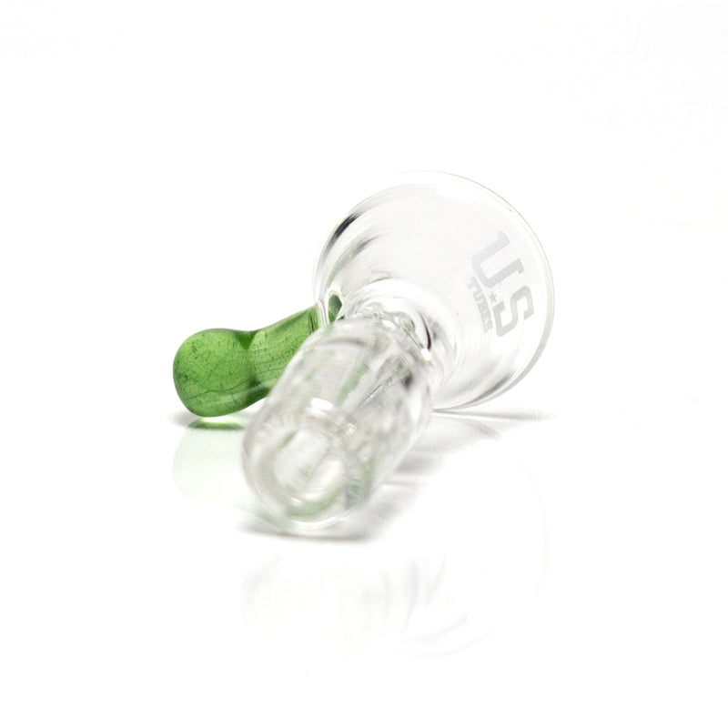 US Tubes - 14mm Ice Pinch Martini Slide - Green Stardust - The Cave