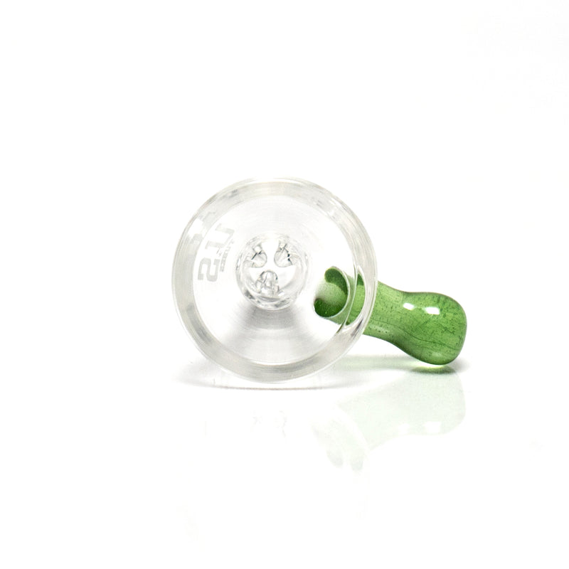 US Tubes - 14mm Ice Pinch Martini Slide - Green Stardust - The Cave