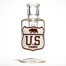 US Tubes - Dry Catcher V2 - 14mm 90° - White & Brown Highway Label - The Cave