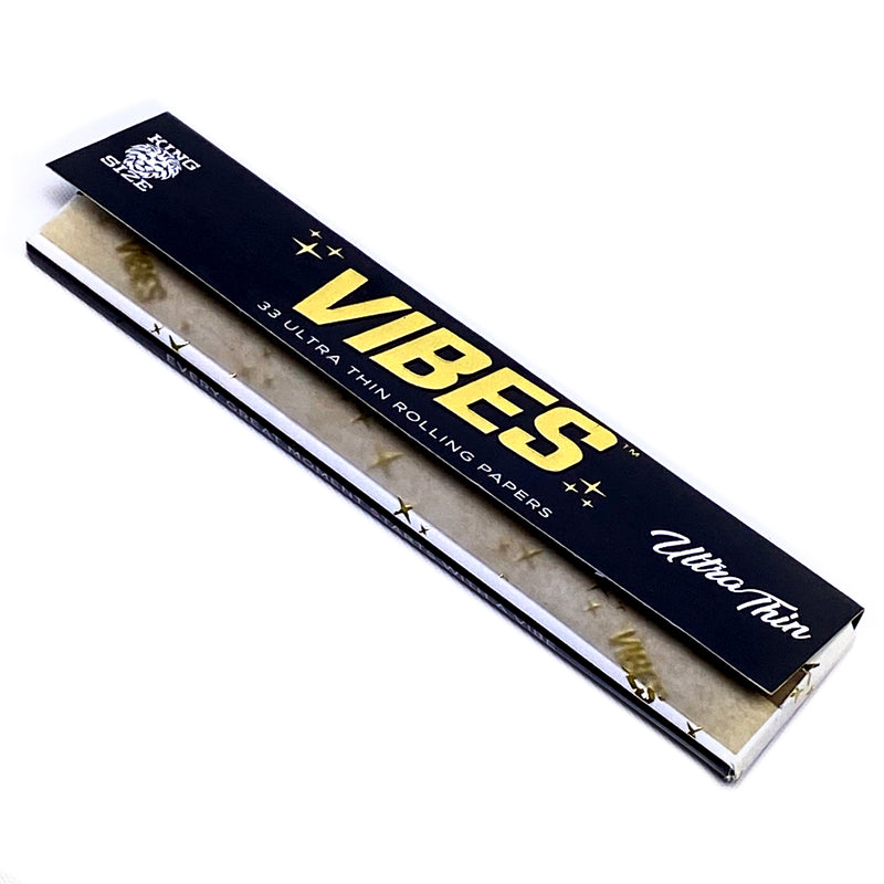 Vibes - King Size Ultra Thin - 33 Paper Booklet - 50 Pack Box - The Cave