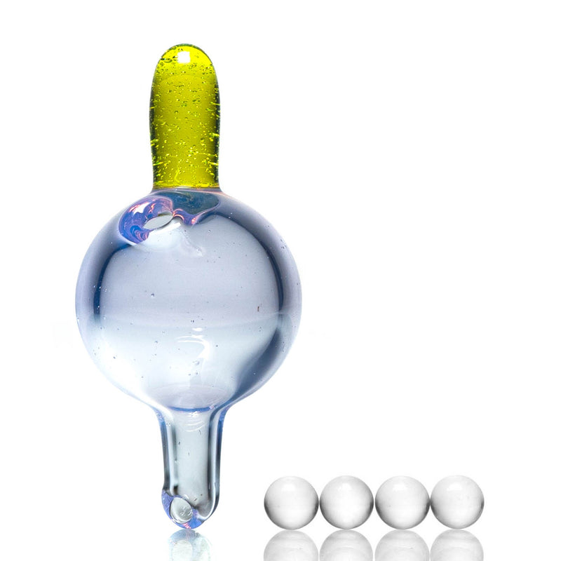 Unity Glassworks - Directional Bubble Cap - Lucid & CFL Sunset Slyme - The Cave