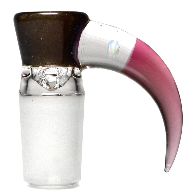 Unity Glassworks - 4 Hole Opal Horn Slide - 18mm - Blood Money & Karmaline - The Cave