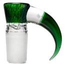 Unity Glassworks - 4 Hole Opal Horn Slide - 18mm - Exp. Green - The Cave