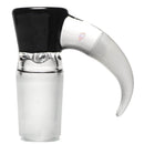 Unity Glassworks - 4 Hole Opal Horn Slide - 18mm - Galaxy & UV White Satin - The Cave