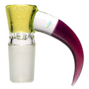 Unity Glassworks - 4 Hole Opal Horn Slide - 18mm - CFL Sunset Slyme & Stargazer - The Cave