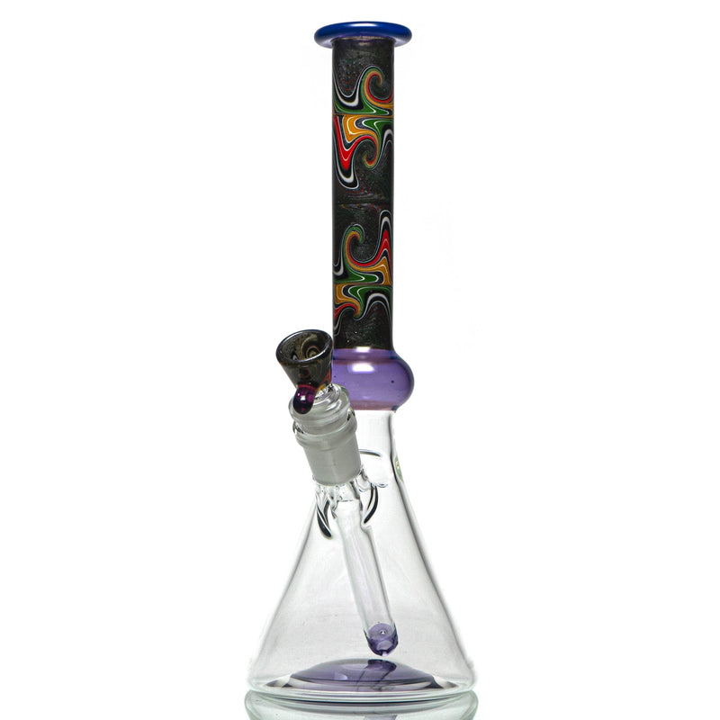 Unity Glassworks - Worked Beaker - Rasta Wool & Royal Jelly - The Cave