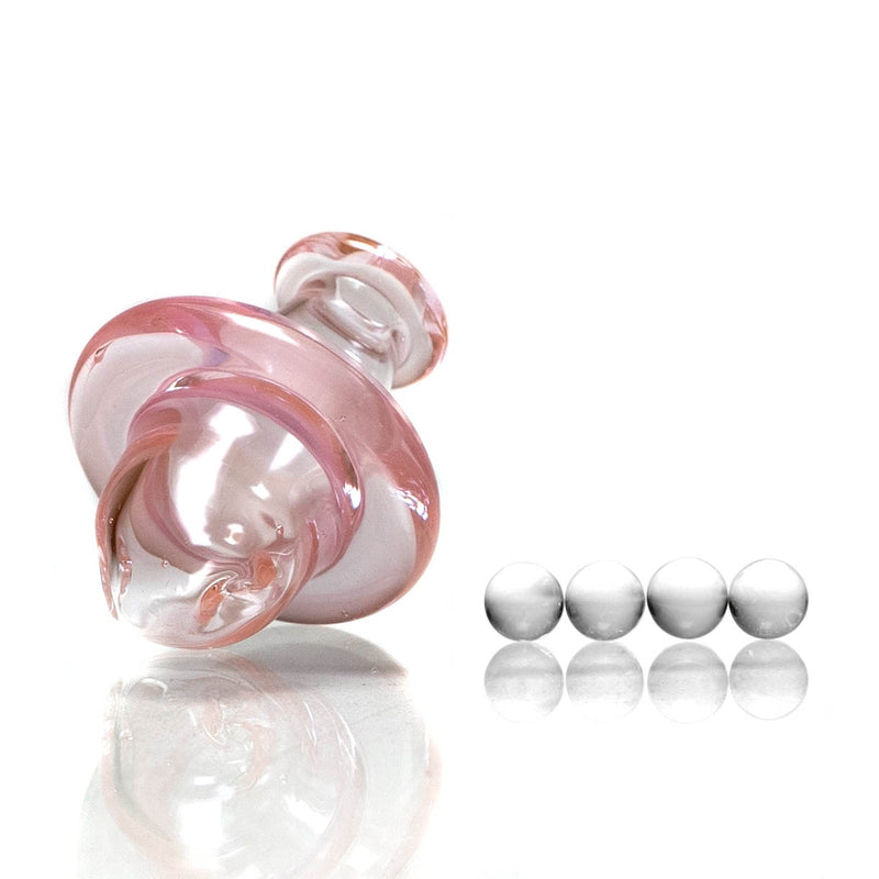 Unity Glassworks - Spinner Cap - Transparent Pink - The Cave