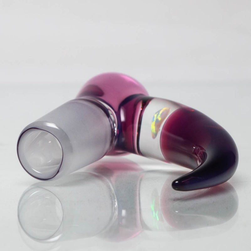 Unity Glassworks - 3 Hole Opal Horn Slide - 14mm - Stargazer - The Cave