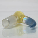 Unity Glassworks - 3 Hole Opal Horn Slide - 14mm - CFL Pastel Serum & Blue Satin - The Cave