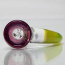 Unity Glassworks - 3 Hole Opal Horn Slide - 14mm - Stargazer & CFL Sunset Slyme - The Cave