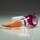 Unity Glassworks - 3 Hole Opal Horn Slide - 14mm - Stargazer & CFL Sunset Slyme - The Cave