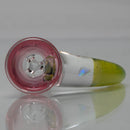 Unity Glassworks - 3 Hole Opal Horn Slide - 14mm - Karmaline & CFL Sunset Slyme - The Cave