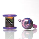 Unity Glassworks - Worked Directional Bubble Cap - Stargazer w/ Rasta & Steelwool - The Cave
