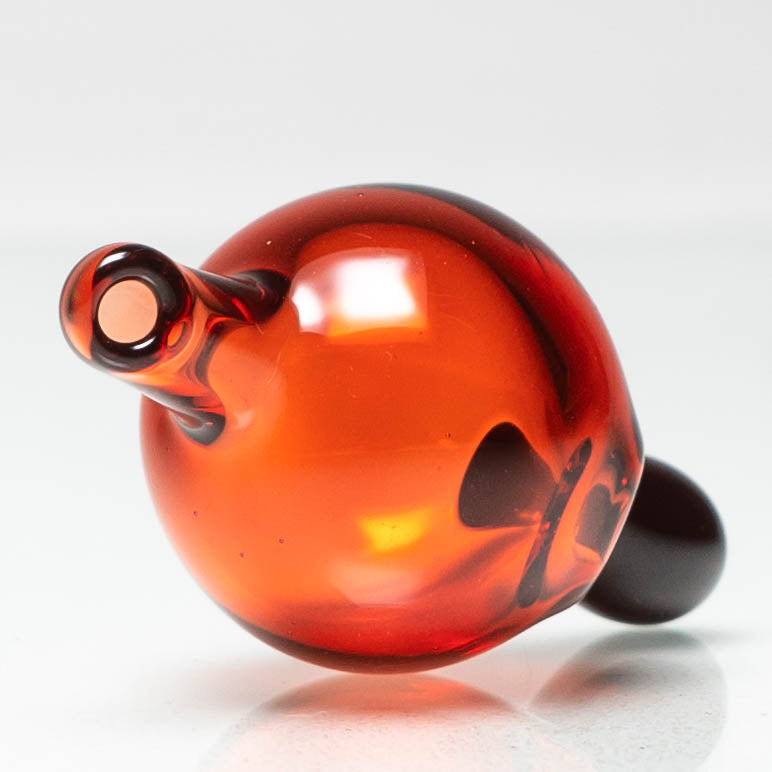 Unity Glassworks - Directional Bubble Cap - Pomegranate & Dragons Blood - The Cave