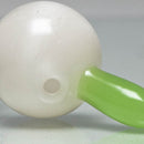 Unity Glassworks - Directional Bubble Cap - UV White Satin & Antidote - The Cave