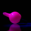 Unity Glassworks - Directional Bubble Cap - UV White Satin & Blue Stardust - The Cave