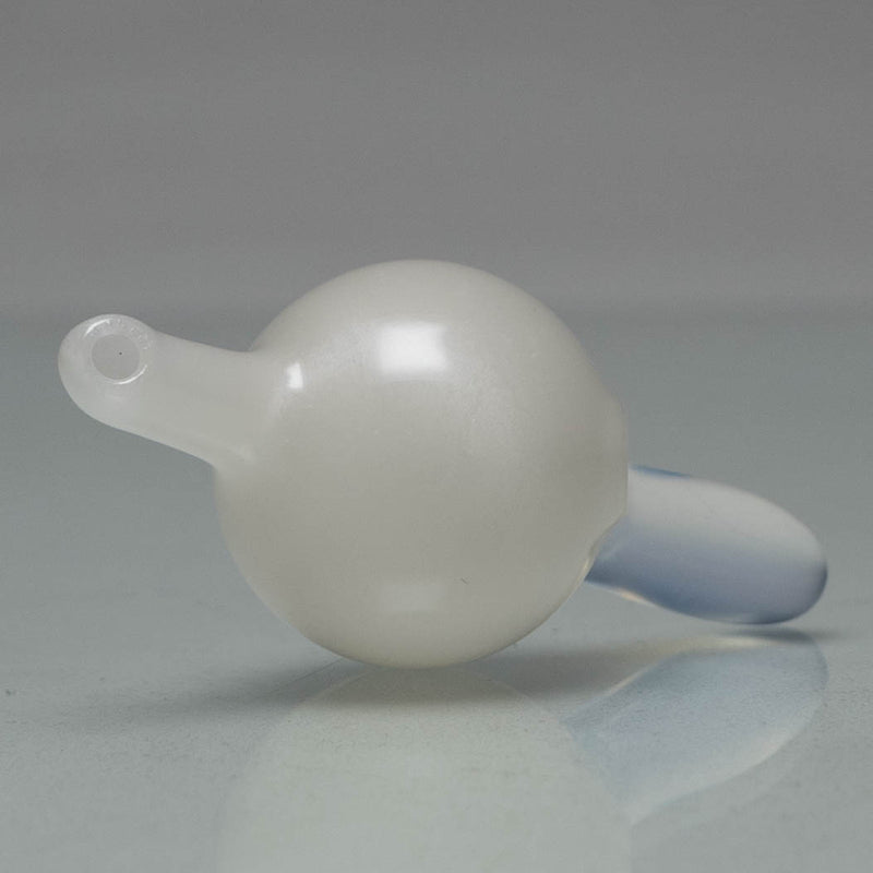 Unity Glassworks - Directional Bubble Cap - UV White Satin & Ghost - The Cave