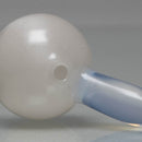 Unity Glassworks - Directional Bubble Cap - UV White Satin & Ghost - The Cave