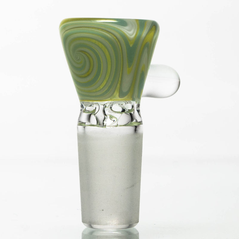 Unity Glassworks - Worked Dry Catcher Set - 14mm - Green & White - The Cave