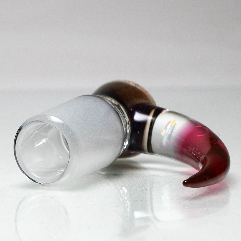 Unity Glassworks - 4 Hole Opal Horn Slide - 18mm - Blood Money & Karmaline - The Cave