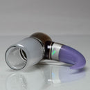 Unity Glassworks - 4 Hole Opal Horn Slide - 18mm - Blood Money & Purple Satin - The Cave