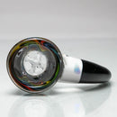 Unity Glassworks - 4 Hole Worked Opal Horn Slide - 18mm - Rainbow & Galaxy - The Cave