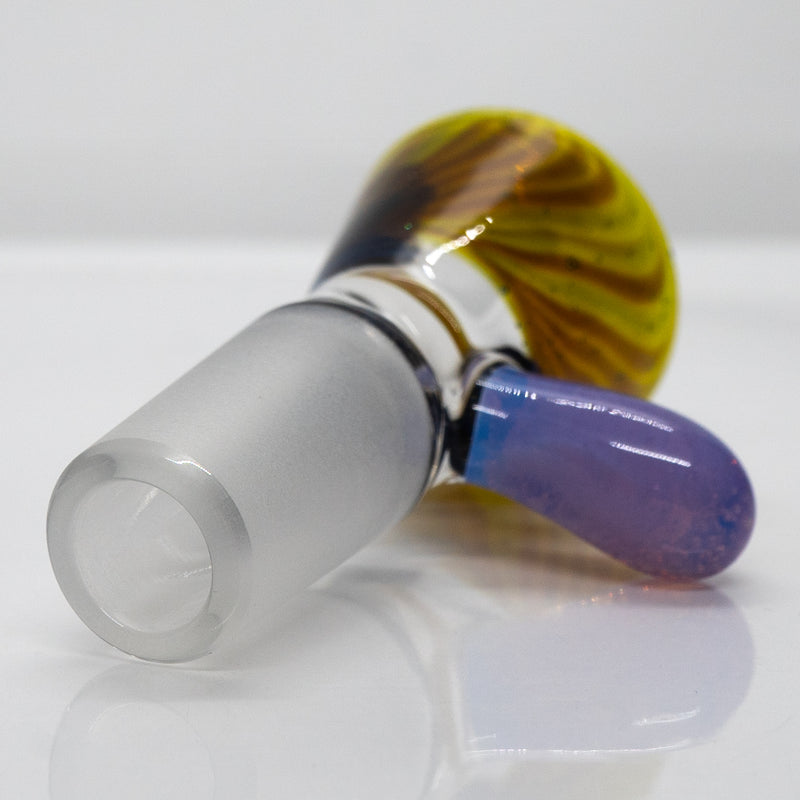 Unity Glassworks - Single Hole Martini Slide - 14mm - IO Star & Purple Slyme - The Cave