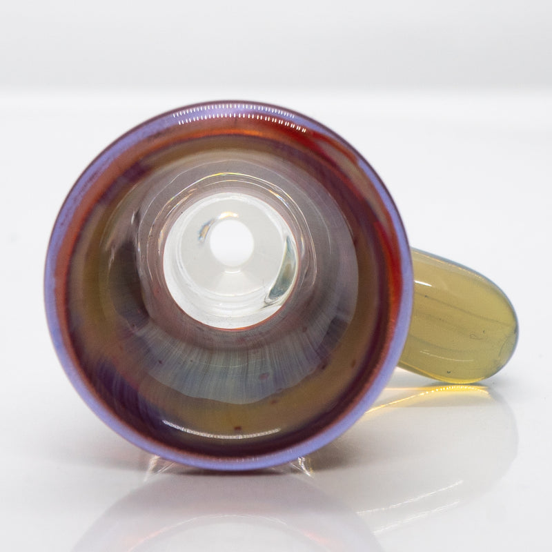 Unity Glassworks - Single Hole Martini Slide - 14mm - Aphrodesia & CFL Mirage - The Cave