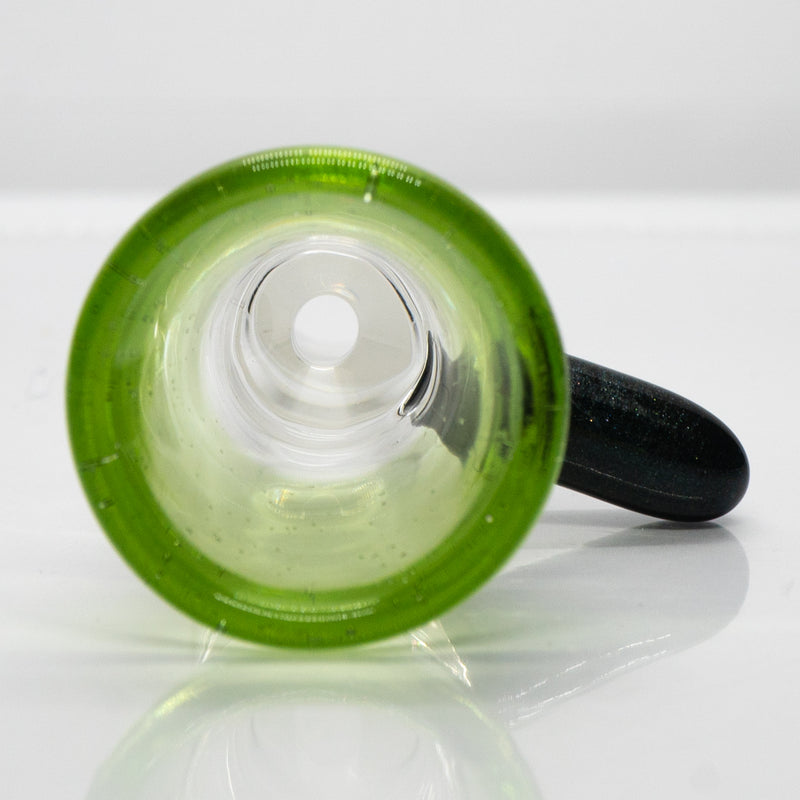 Unity Glassworks - Single Hole Martini Slide - 18mm - NS Exp. Green & Unobtainium - The Cave