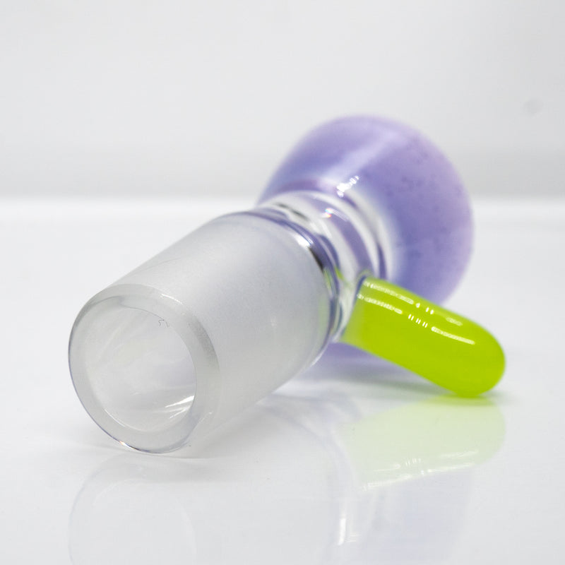Unity Glassworks - Single Hole Martini Slide - 18mm - Purple Satin & Antidote - The Cave