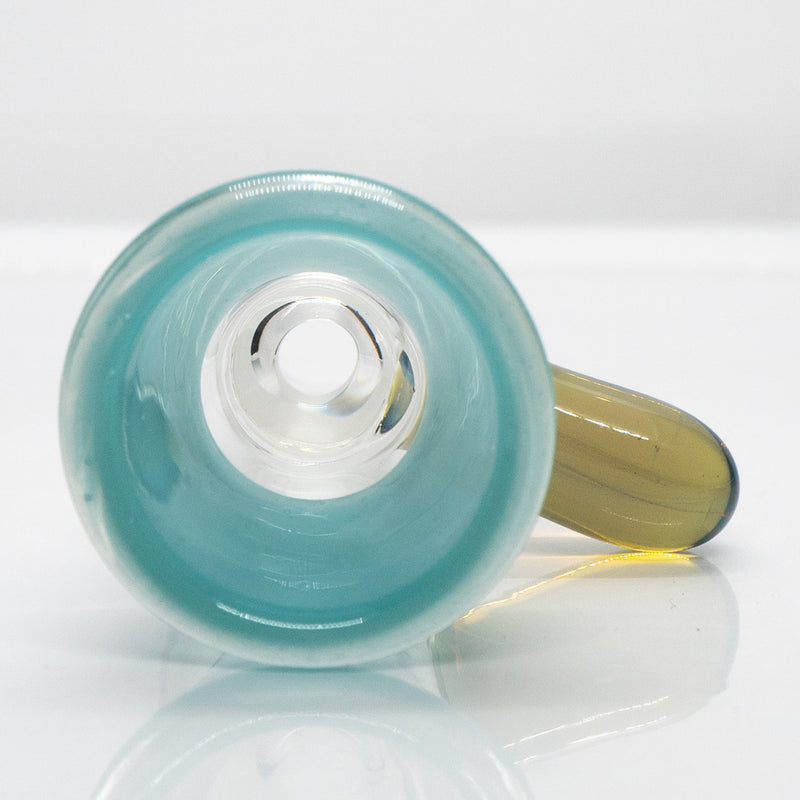 Unity Glassworks - Single Hole Martini Slide - 18mm - Agua Azul & CFL Mirage - The Cave