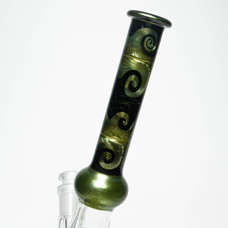 Unity Glassworks - Worked Beaker - Metal Fleck & Galaxy - The Cave